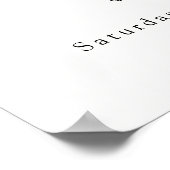 ブルーウィンタークロザライン赤ちゃんシャワー歓迎サイン ポスター (角)