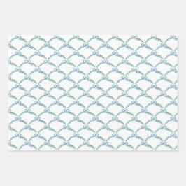 ブルーウィンターコケットコーストボーガーランド ラッピングペーパーシート