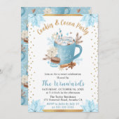 ブルーウィンターコーキー＆ココアパーティー 招待状 (正面/裏面)