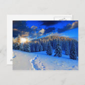 ブルーウィンターサンライズ ポストカード (正面/裏面)