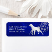 ブルーウィンターショータイドポインタ差出人住所 ラベル (インサイチュ)