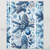 ブルーウィンタースクラップブック紙の夢 (正面)