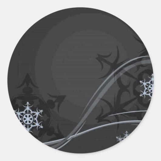 ブルーウィンターステッカー ラウンドシール (正面)