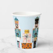 ブルーウィンタースノーフレークくるみ割り赤ちゃんシャワー 紙コップ (裏面)