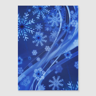 ブルーウィンタースノーフレークスクリスマス