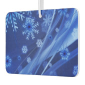 ブルーウィンタースノーフレークスクリスマス カーエアーフレッシュナー (左)