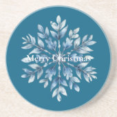 ブルーウィンタースノーフレーク コースター (正面)