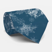 ブルーウィンタースノーフレーク ネクタイ (ロール)