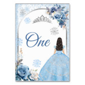 ブルーウィンタースノーフレークMis Quinceテーブル番号 テーブルナンバー (裏面)