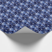 ブルーウィンターテーマ ラッピングペーパー (角)