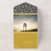 ブルーウィンターナイト結婚ズ オールインワン招待状 (外側)