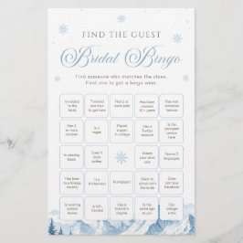 ブルーウィンターバチェラー・パーティービンゴゲーム