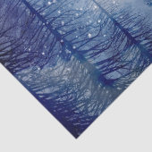 ブルーウィンターパインツリーフォレストデコップページ 薄葉紙 (詳細)