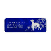 ブルーウィンタービズラ差出人住所 ラベル (正面)