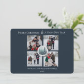 ブルーウィンターフォレストフローラフォトコラージュ シーズンカード (スタンド正面)