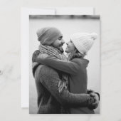 ブルーウィンターフォレスト婚約パーティ写真 招待状 (裏面)