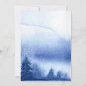 ブルーウィンターフォレスト婚約パーティ招待状 招待状 (裏面)