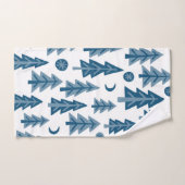 ブルーウィンターフォレスト・ムーンスターズの木 バスタオルセット (ハンドタオル)