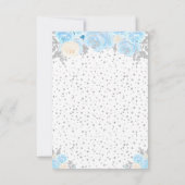 ブルーウィンターブラウンヘアプリンセスSweet sixteen 出欠カード (裏面)