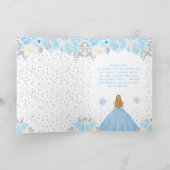 ブルーウィンターブロンドヘアプリンセスSweet sixteen サンキューカード (内部)