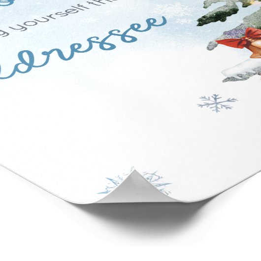 ブルーウィンターベビーそのコールドアウトサイドエンベロープステーション ポスター (角)