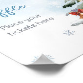 ブルーウィンターベビー冷たい外おむつラッフル ポスター (角)