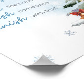 ブルーウィンターベビー外が寒い母オサバー ポスター (角)