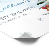 ブルーウィンターベビー外は寒い ポスター (角)