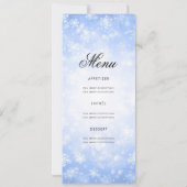 ブルーウィンターホリデー招待状（プログラム&メニュー付） 招待状 (裏面)