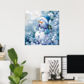 ブルーウィンターポスター ポスター (ホームオフィス)