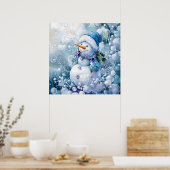 ブルーウィンターポスター ポスター (キッチン)