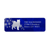 ブルーウィンターマラムート差出人住所 ラベル (正面)