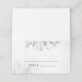 ブルーウィンターユーカリ結婚プス座席表 プレイスカード (外部開封)