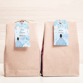 ブルーウィンターワンダーランドキンセアニェラパーティー ギフトタグ