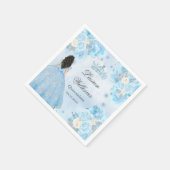 ブルーウィンターワンダーランドキンセアニェラパーティー スタンダードカクテルナプキン (角)