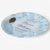 ブルーウィンターワンダーランドキンセアニェラパーティー ペーパープレート (アングル)