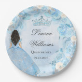 ブルーウィンターワンダーランドキンセアニェラパーティー ペーパープレート (正面)