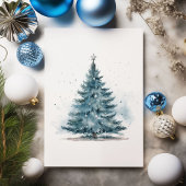 ブルーウィンターワンダーランドクリスマスパーティの招待状 招待状