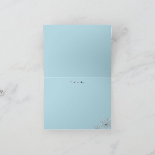 ブルーウィンターワンダーランドスウィート16サンキューカード サンキューカード (内部)