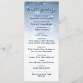 ブルーウィンターワンダーランドパインクリスマ結婚ス プログラム (裏面)