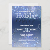 ブルーウィンターワンダーランドビジネスクリスマスパーティー 招待状 (正面)