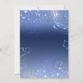 ブルーウィンターワンダーランドビジネスクリスマスパーティー 招待状 (裏面)