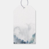 ブルーウィンターワンダーランドボーイ1歳の誕生日 ギフトタグ (裏面)