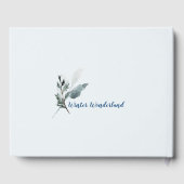 ブルーウィンターワンダーランド結婚ズゲストブック ゲストブック (裏面)