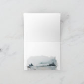 ブルーウィンターワンダーランド結婚ズサンキューカード サンキューカード (内部)