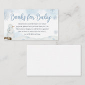 ブルーウィンターワンダーランド赤ちゃんシャワーベビー エンクロージャーカード (正面/裏面)