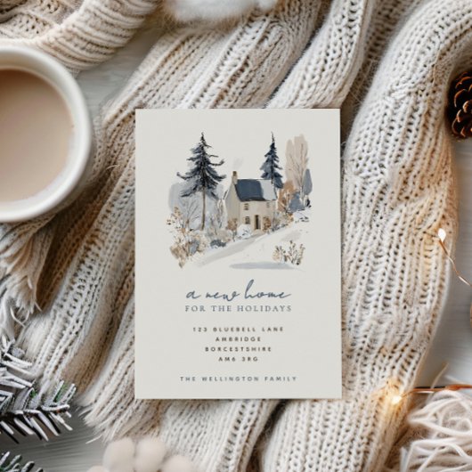 ブルーウィンター新居のお知らせ 案内状