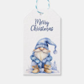 ブルーウィンター格言クリスマス ギフトタグ (正面)