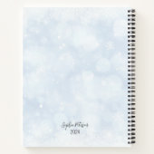 ブルーウィンター私の妊娠かわいいホッキョクグマのジャーナル ノートブック (裏面)