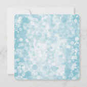 ブルーウィンター結婚《写真》ぼけ味 招待状 (裏面)